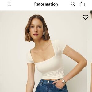 Reformation Bardot Top